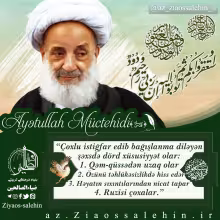 Çoxlu istiğfar edən şəxsdə dörd xüsusiyyət , Ayətullah Müctehidi