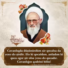 qoca əgər şir olsa yenə də qocadır